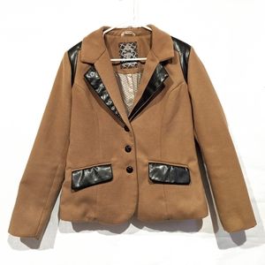 Women's Dollhouse Light Brown Blazer Jacket